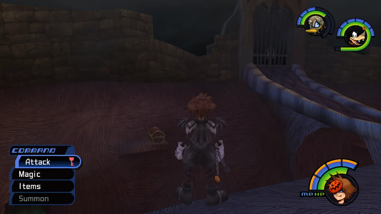 Halloween Town Bridge Left of Gate Chest